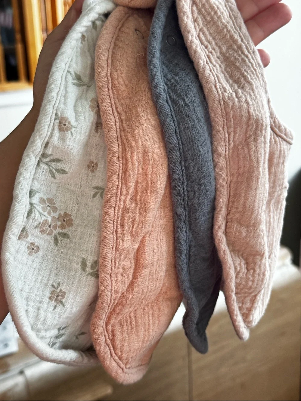 Quilted Pink Cotton Tote Bag - Soft Everyday Handbag